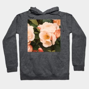 Green Pinkish Flowers Hoodie